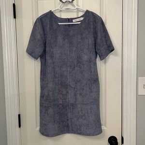 Bishop + Young Faux Suede Ivy Shift Dress‎ Size Large